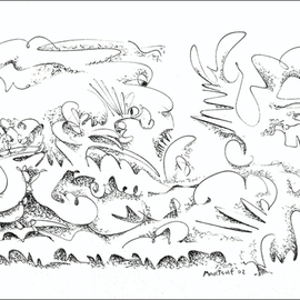 270x270 Abstract Landscape Drawings Original Artwork For Sale