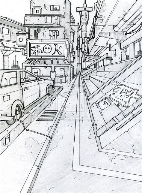 474x643 One Point Perspective Study 2 By Katunsworth On , One