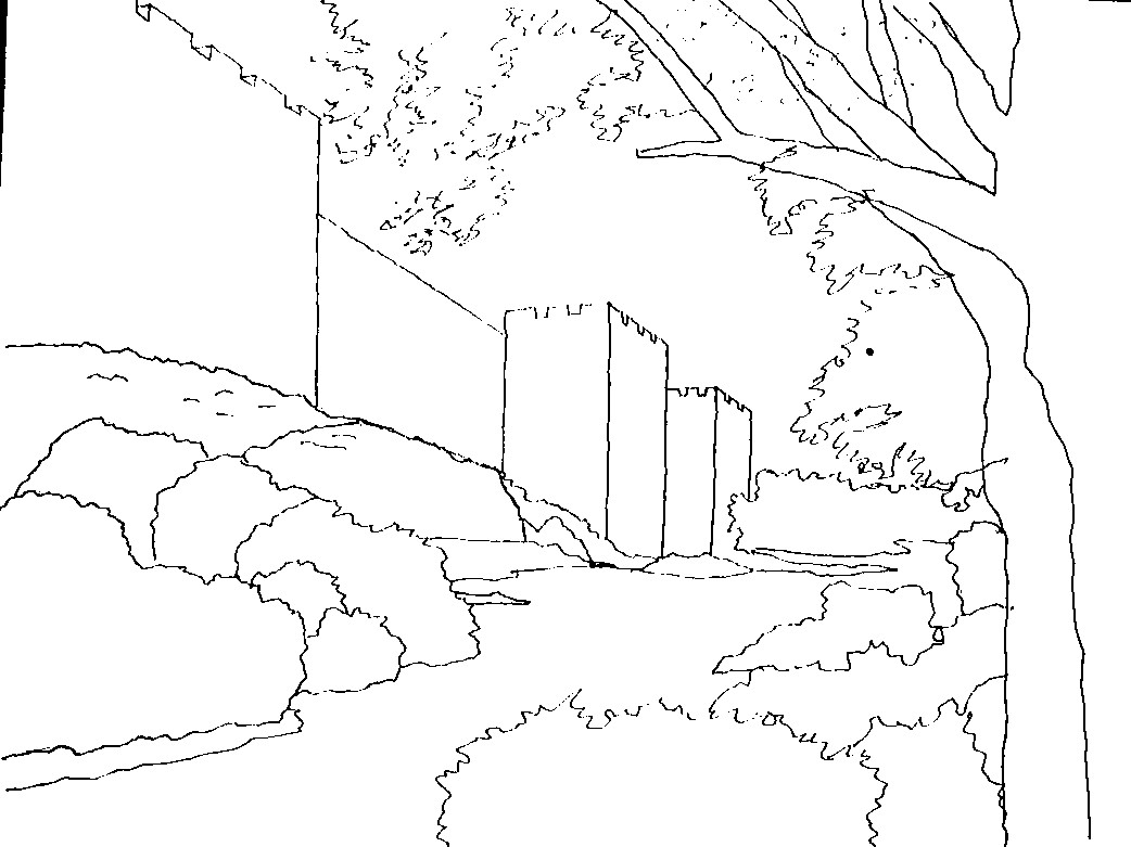 1042x781 Landscapes To Draw In Pencil