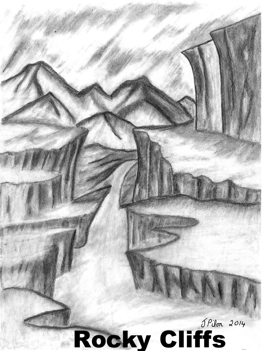 1000x1343 Drawing Pics In Sketch Of Natural Scene Drawn Scenery Pencil