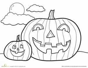 301x232 Jack O' Lantern Worksheet