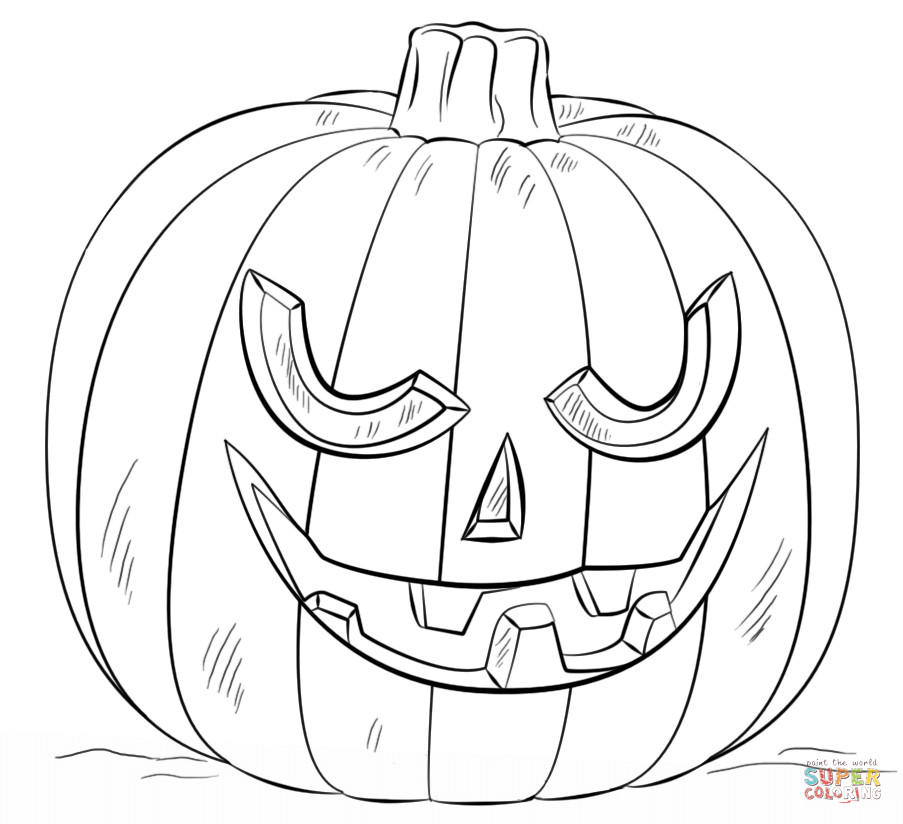 903x824 Jack O Lantern Coloring Pages