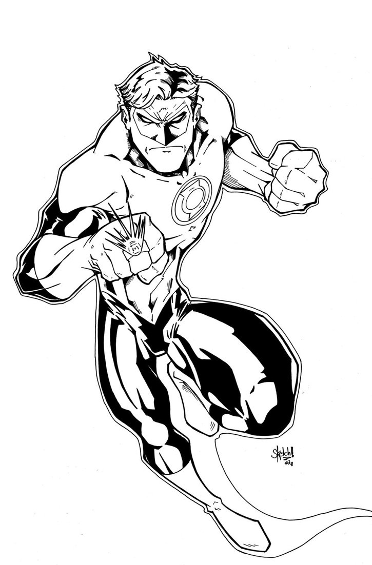 725x1102 Green Lantern Inks By Sketchheavy