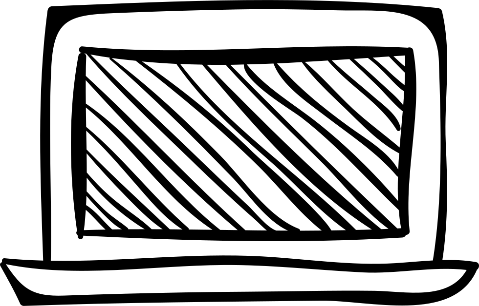 980x628 Laptop Sketch Svg Png Icon Free Download ( 19334)