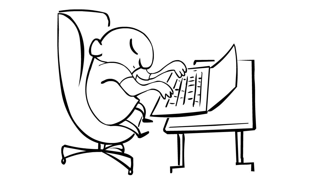 1280x720 Laptop Line Drawing