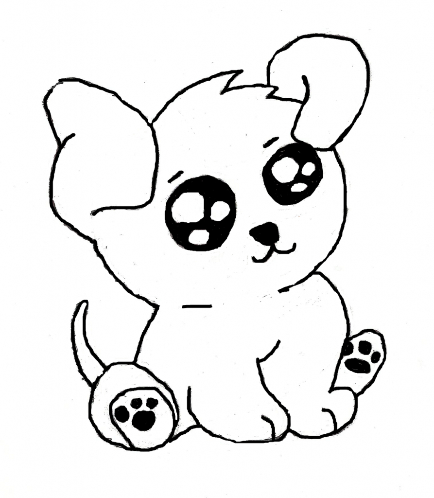 893x1024 Coloring Pages Puppy Drawing Pictures Cute Drawings