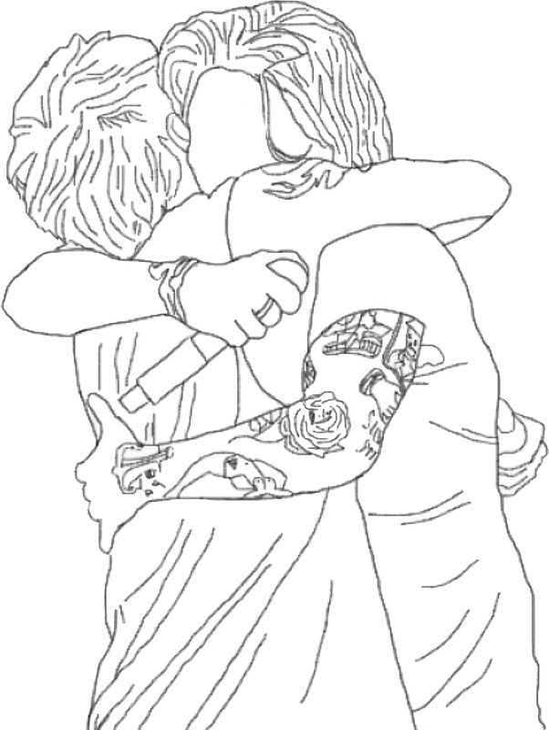 602x800 Larry Hug Stickers By Sophialily Redbubble