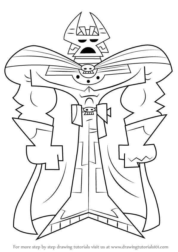 597x844 Learn How To Draw Dark Laser From The Fairly Oddparents (The