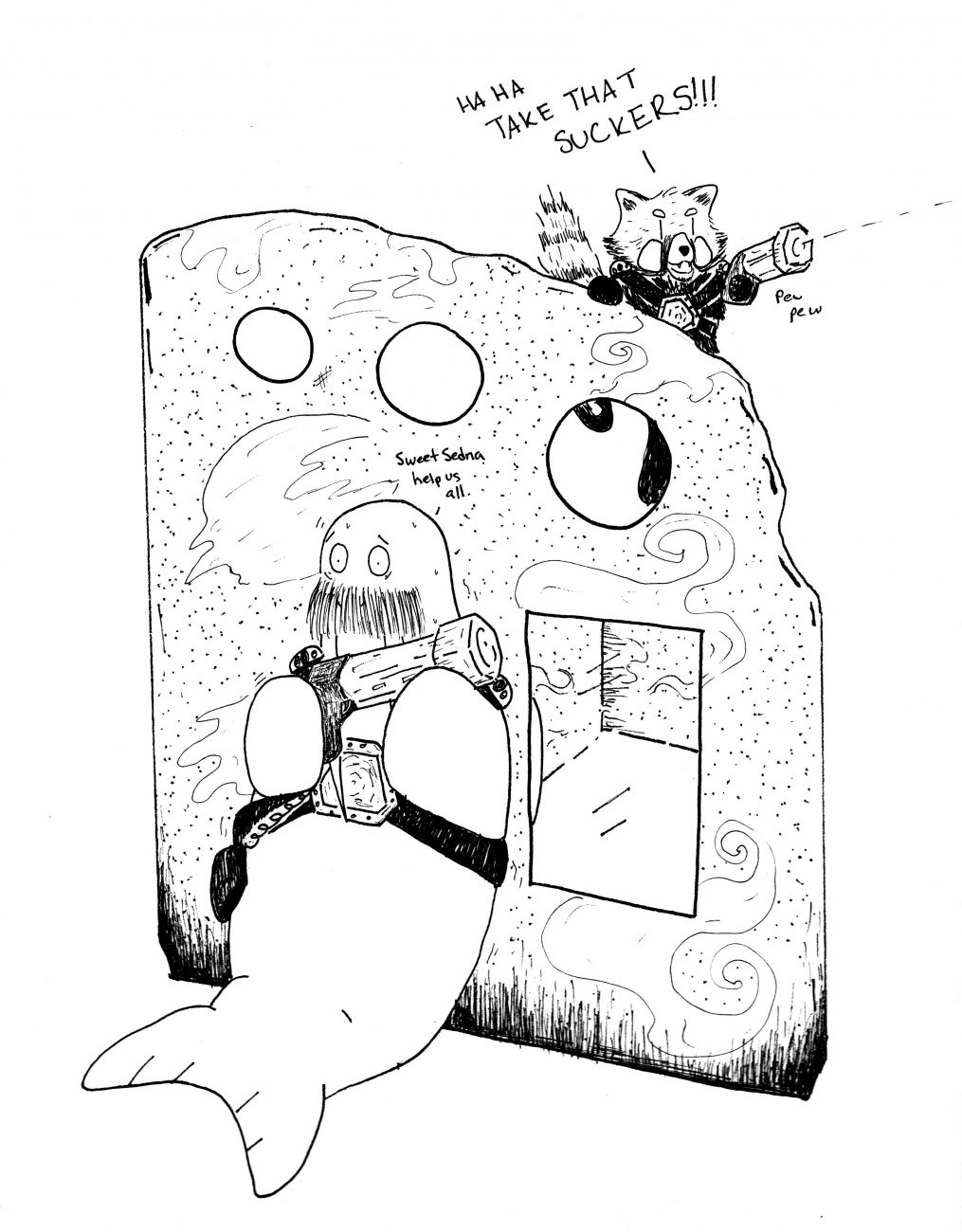 1015x1300 Walrus Studies Laser Tag I Draw Walruses