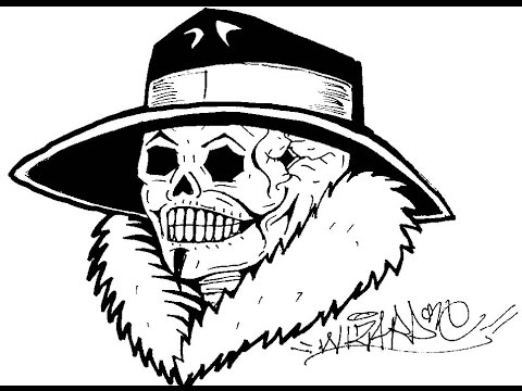 480x360 How To Draw A Gangster Skull