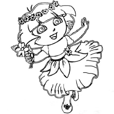 230x230 Dora Coloring Pages