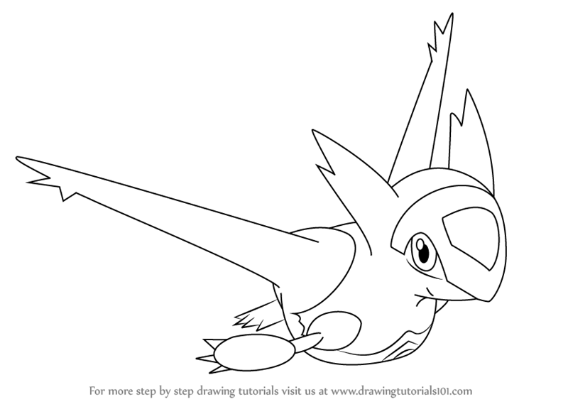 800x566 Learn How To Draw Latias From Pokemon (Pokemon) Step By Step