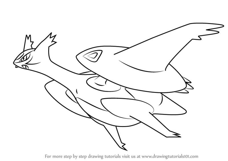 800x567 Learn How To Draw Mega Latios From Pokemon (Pokemon) Step By Step