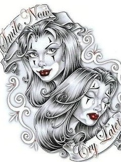 240x320 Smile Now, Cry Later Phone Wallpaper By Kraziib00