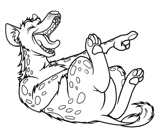 550x453 Laughing Hyena By Elf Tea Rose