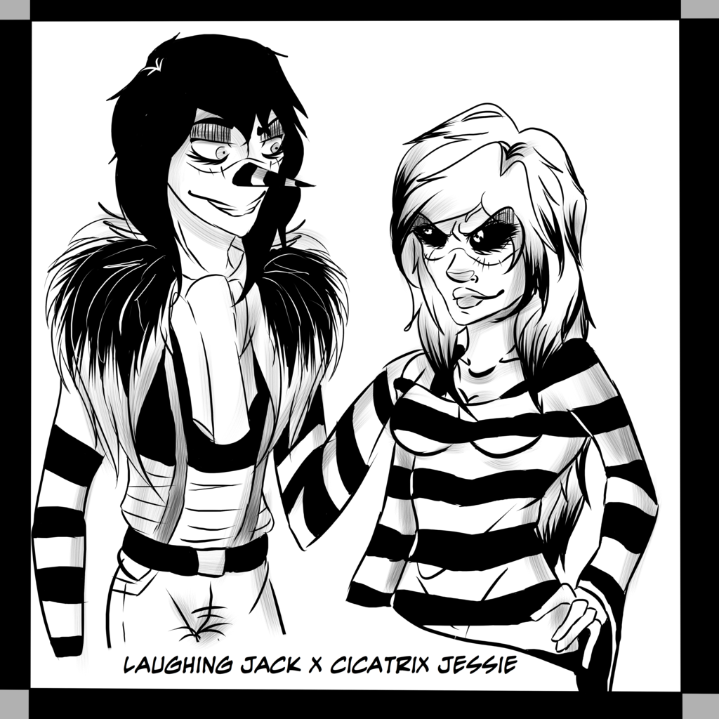 1024x1024 R <b>Laughing</b> <b>Jack</b> X Cicatrix Jessie By Bumfteeny.