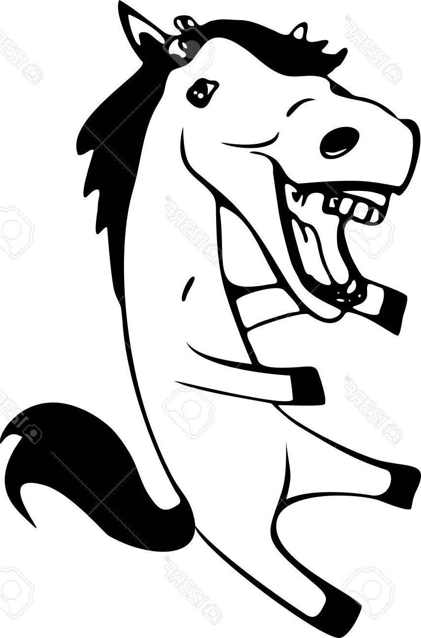 859x1300 Top Funny Black And White Hand Drawn Laughing Mouth In Horse