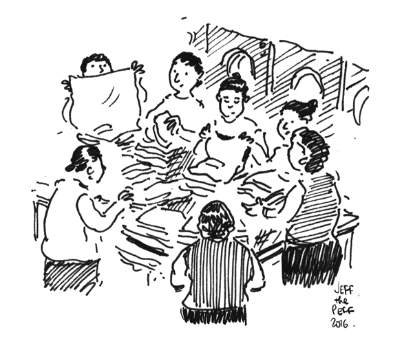 600x509 Laundromat Ladies