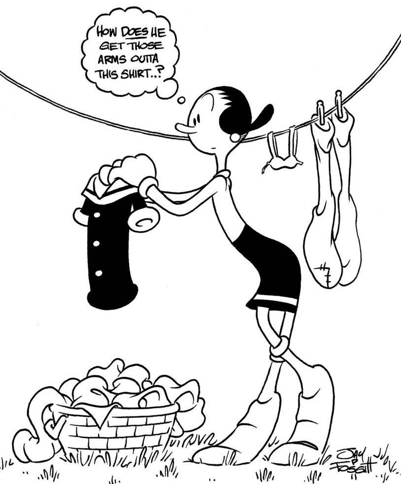 814x982 Olive Oyl Doing Laundry By Jayfosgitt