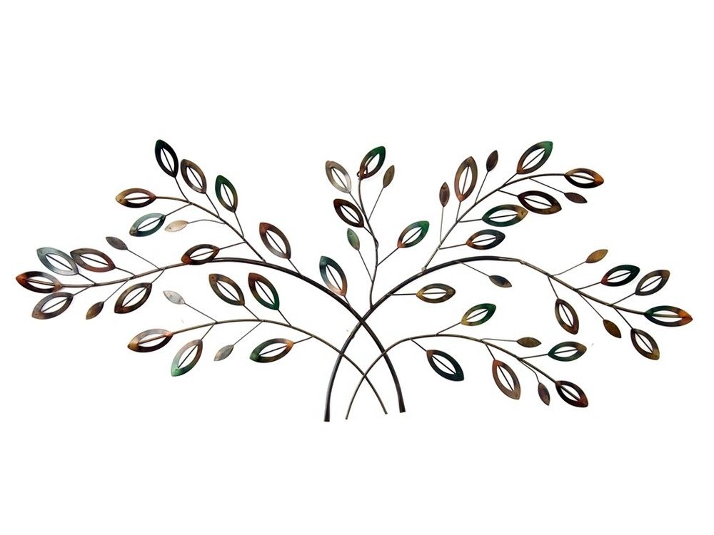 1000x750 Laurel Branch Wall Hanging Natural Metal Wall Art