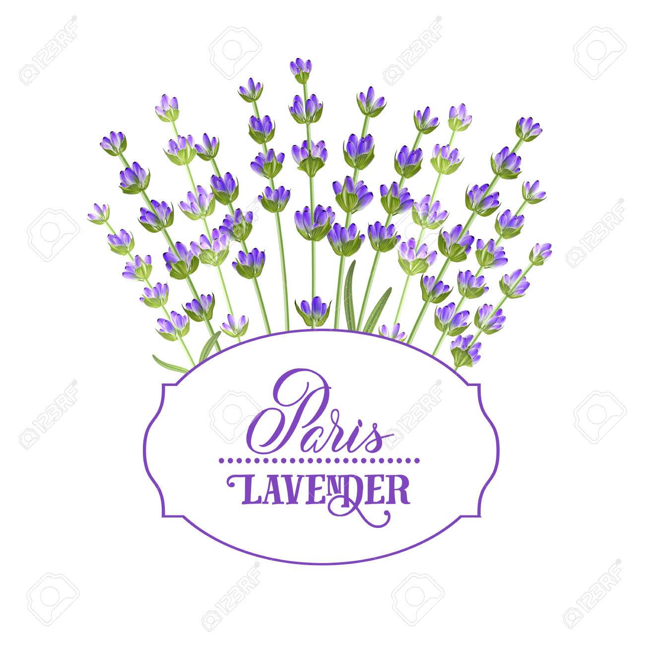 1300x1300 The Lavender Elegant Card With Bouquet Of Flowers And Text