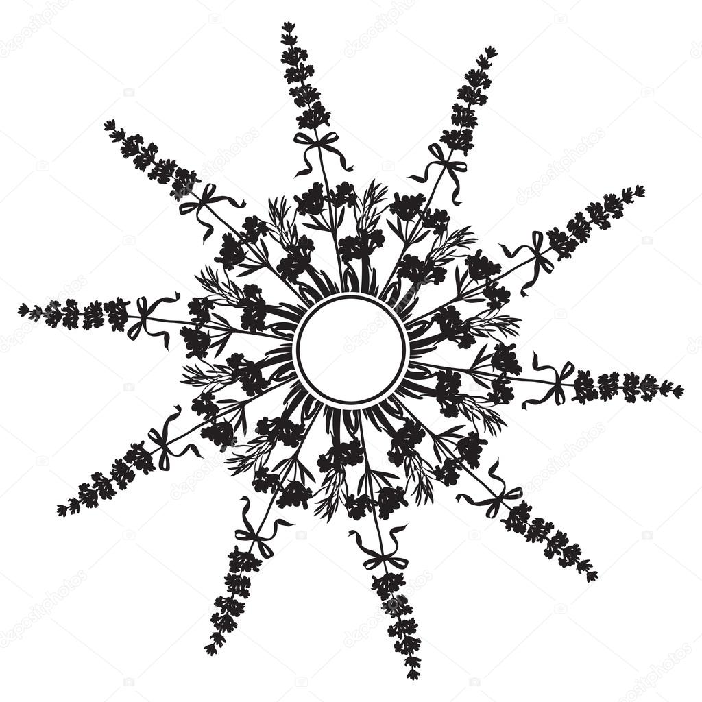 1024x1024 Hand Drawing Lavender Floral Mandala, Zentangle Element. Stock