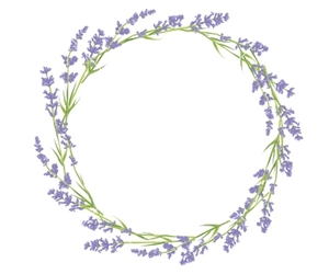 300x250 Circle Of Lavender Flowers Vector Art On We Heart It