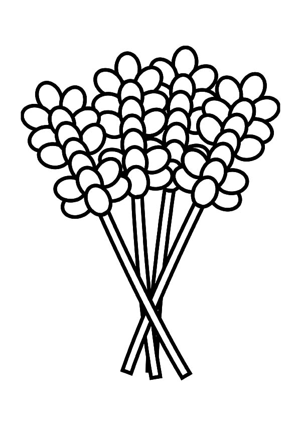 600x849 Lavender Flower Coloring Pages For Kids