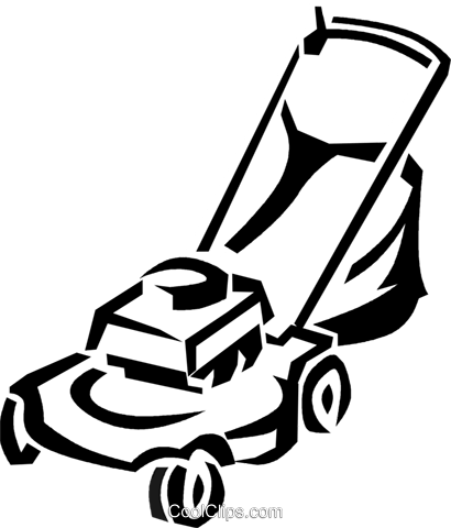 410x480 Lawnmower Royalty Free Vector Clip Art Illustration Vc038158