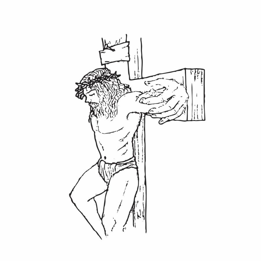 900x900 Stencil Drawings Of Jesus Jesus Raises Lazarus From The Dead