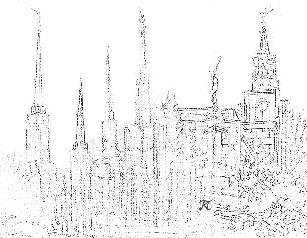 1016x787 Lds Temple Collage Sketch By Ridesfire