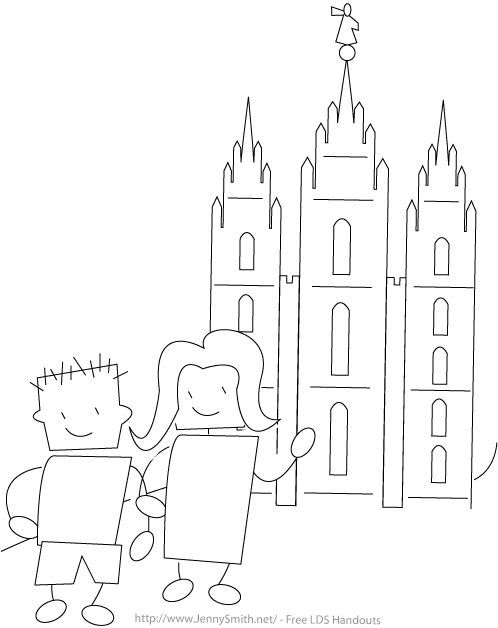498x628 Lds Family Temple Coloring Pages Grand Kids Craft