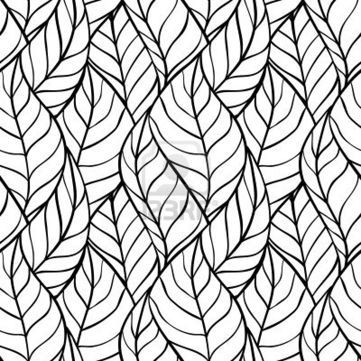 1200x1200 Illustrazione Di Foglie Seamless Pattern Elegante Archivio