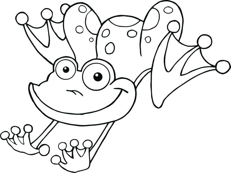 735x553 Coloring Page Frog Frogs Coloring Pages Coloring Page Leap Frog