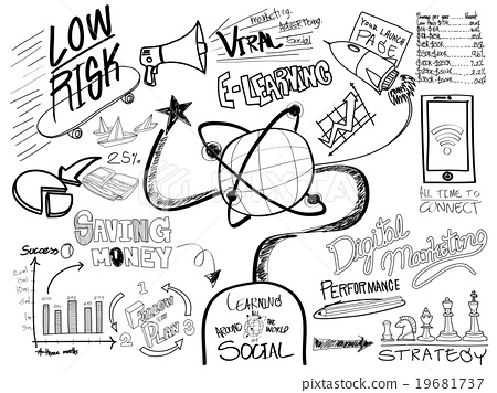 450x356 E Learning Education Sketch Drawing Doodle Concept