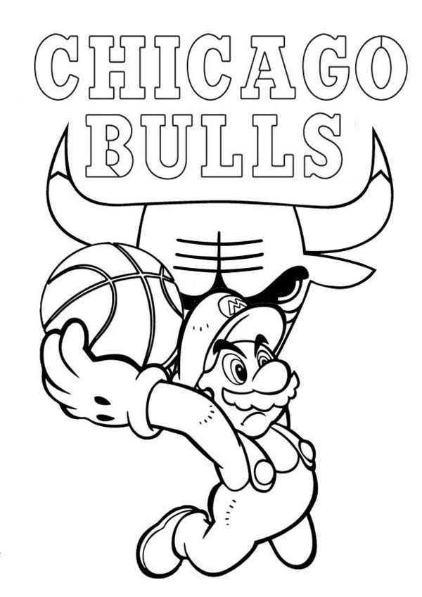 600x849 Chicago Bulls Coloring Pages
