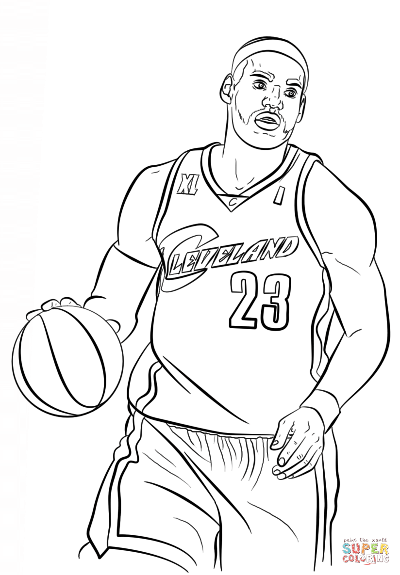 824x1186 Lebron James Coloring Page Free Printable Coloring Pages