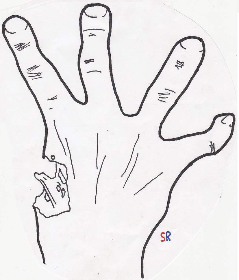 827x967 Left 4 Dead Hand By Steve Rocks