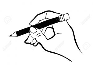 300x210 Hand With Pencil Drawing Writing Hand With Pencil, Drawing Left