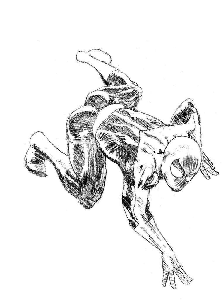 762x1049 Left Hand Sketch Spiderman By Paul Moore