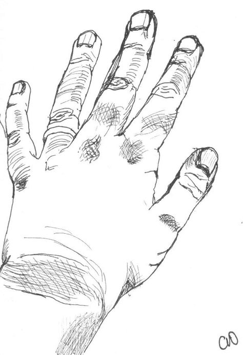 474x691 Black Line Drawing Of A Left Hand My Drawings Drawings
