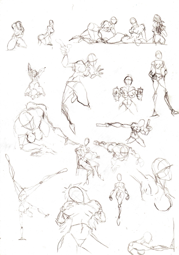 600x853 Left Handed Figure Sketches Ex By Westwolf270