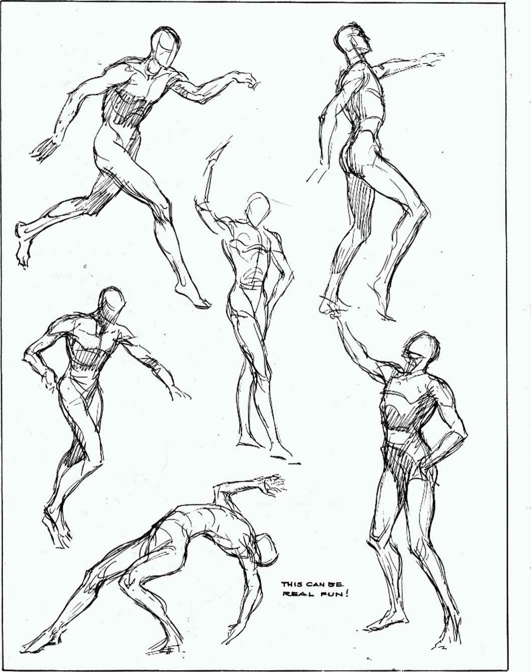 1059x1339 Quick Sketches From The Wooden Mannikin