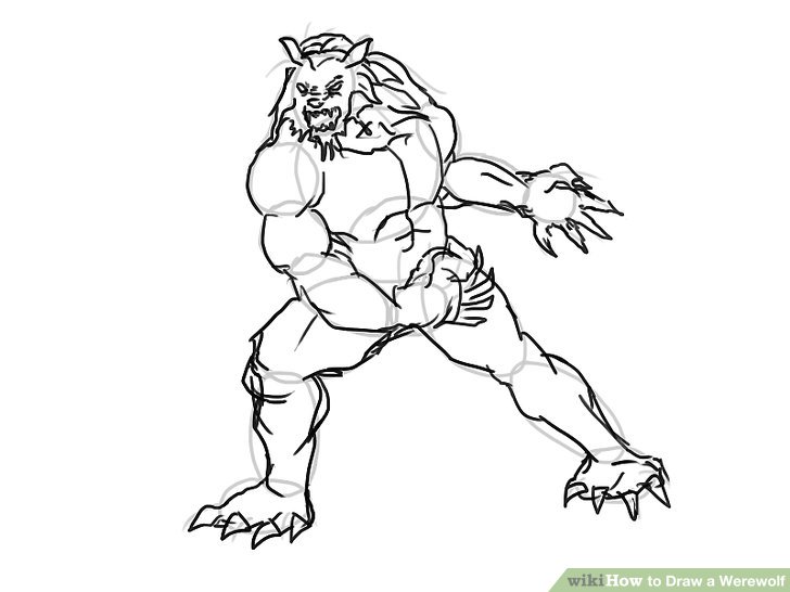728x546 4 Ways To Draw A Werewolf