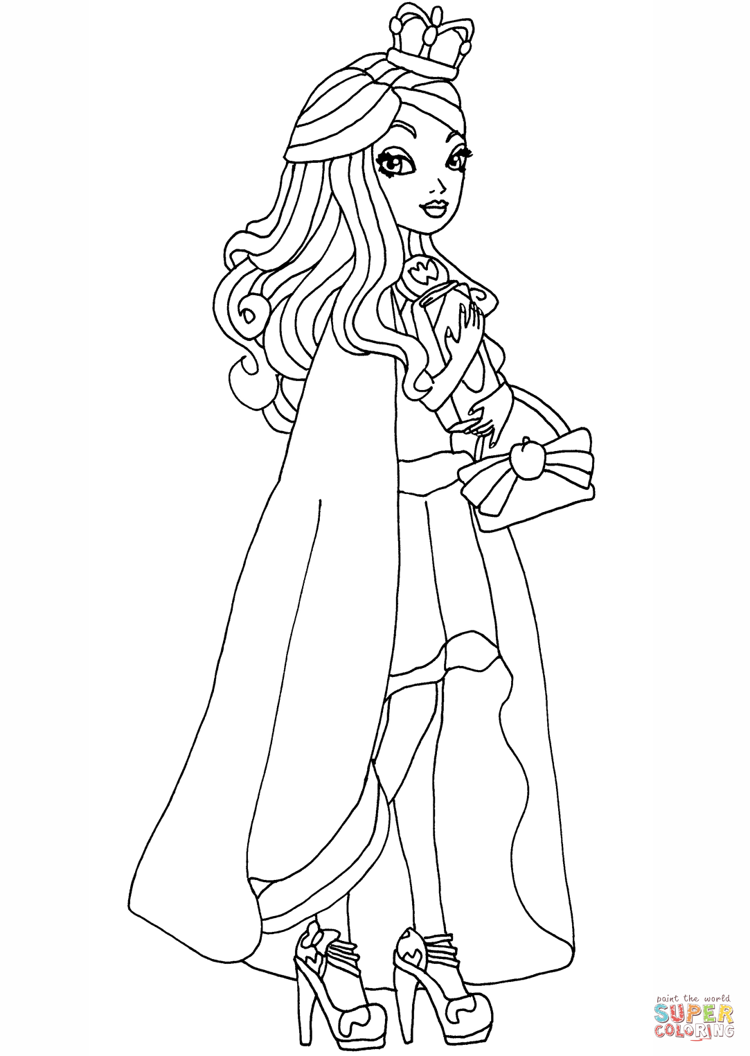 1083x1524 Ever After High Legacy Day Apple Coloring Page Free Printable