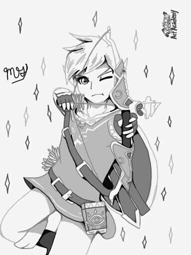 384x512 Link From The Legend Of Zelda Breath Of The Wild By Mg779