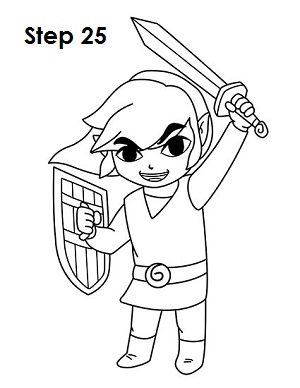 300x388 How To Draw Toon Link