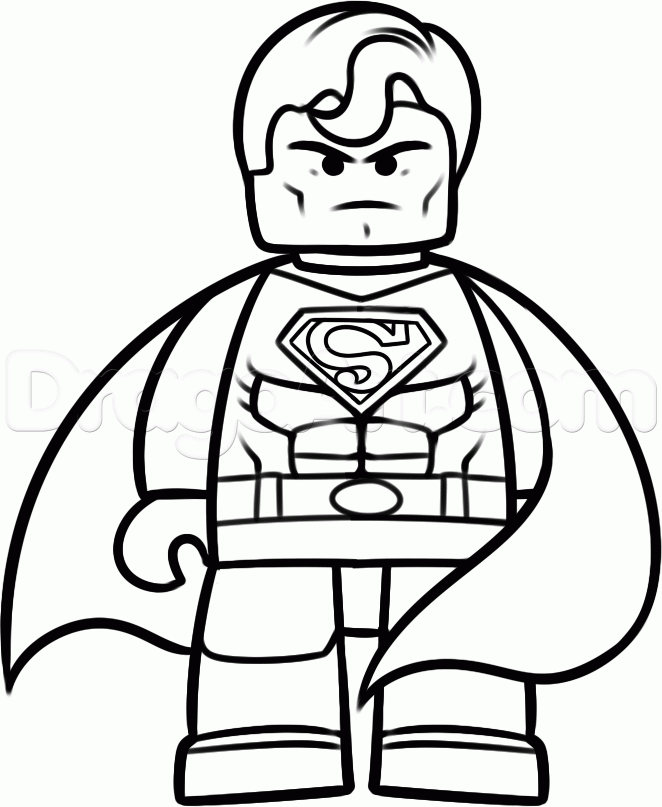 662x807 How To Draw Superman From The Lego Movie Step 10 Svg Files