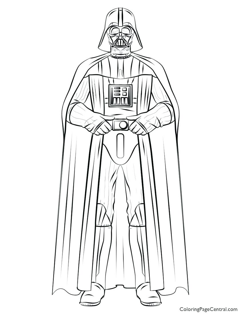 850x1100 Coloring Darth Vader Coloring Page
