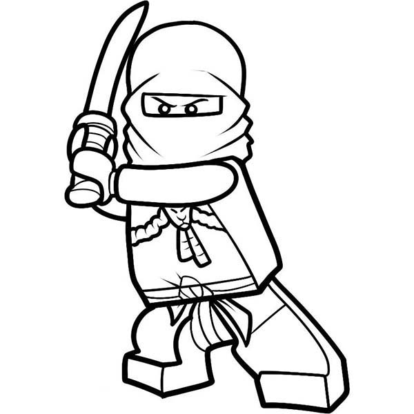 600x600 Lego Ninja Go Kai Drawing His Sword Coloring Pages Batch Coloring